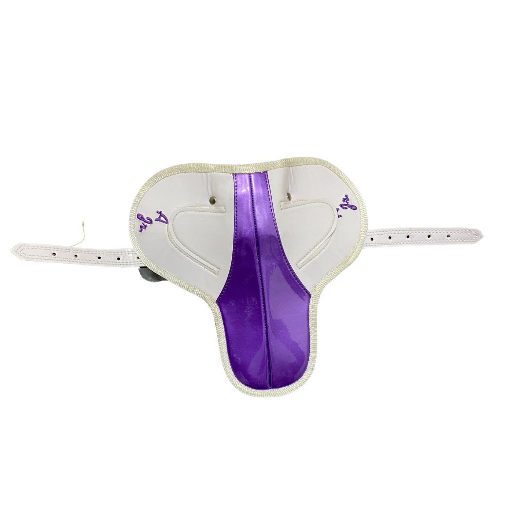 Lightweight Racing Saddle (White/Purple) | Jock Gears