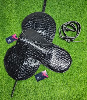 Japanese Racing Saddle - Black Textured Jockey Saddle