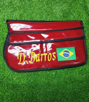 Maroon 4-Pocket Racing Weight Bag (Black Piping)