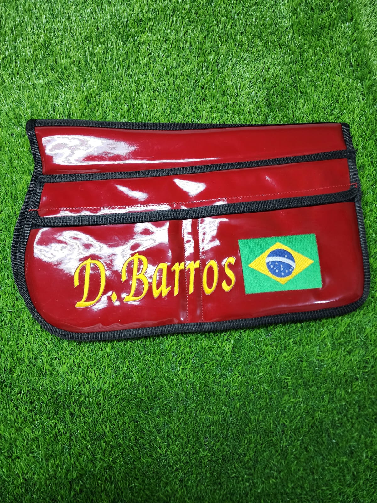 Maroon 4-Pocket Racing Weight Bag (Black Piping)